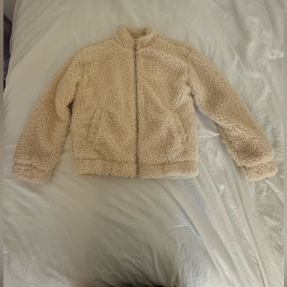 Forever 21 Girls Sherpa Zip Up Jacket